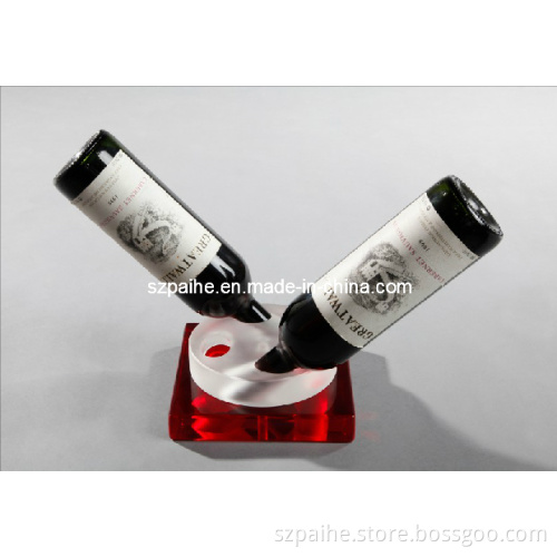 Acrylic Desk Wine Stand